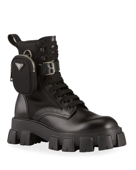 botas prada homem|prada combat boots with pouches.